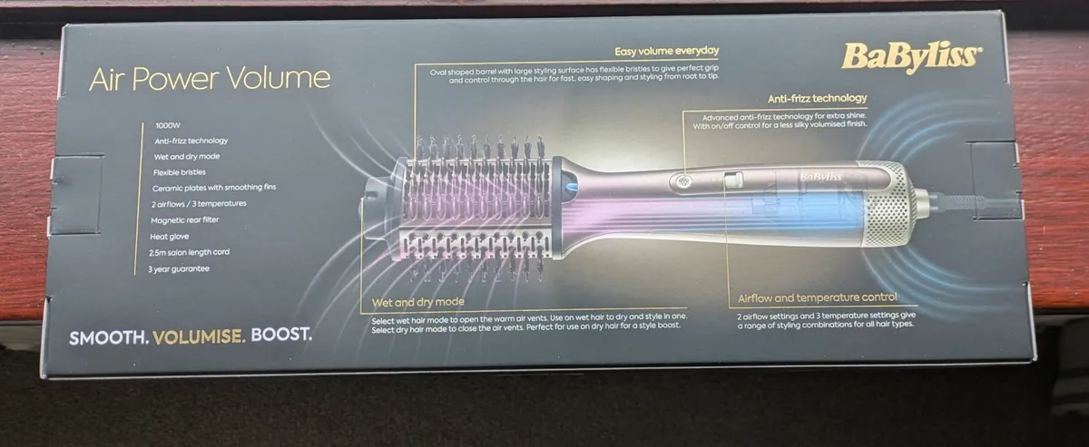 BaByliss Air Power Volume Hot Air Brush - Image 1