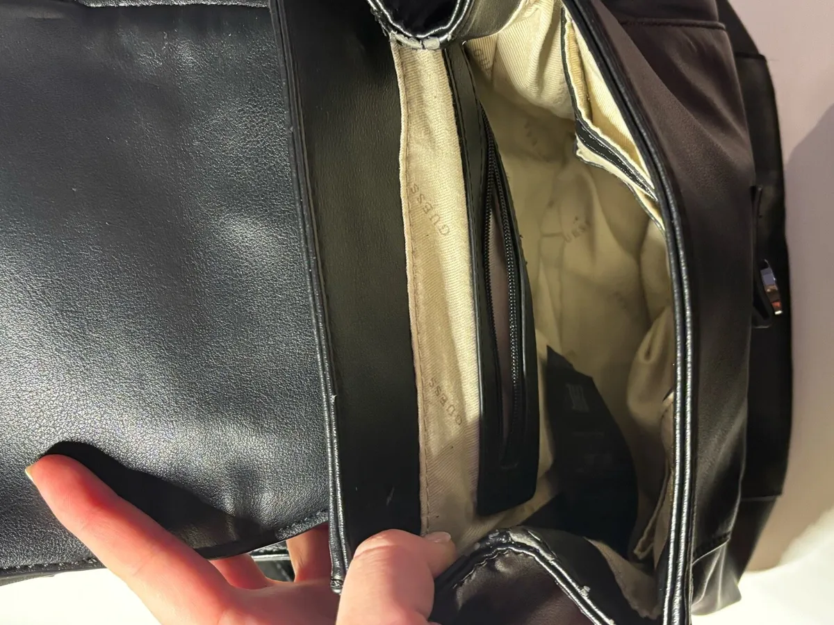 Guess Black Leather Backpack - Image 2