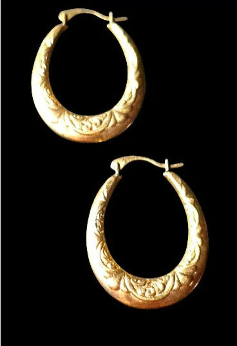 Vintage Hallmarked 9ct Gold Earrings - Image 4