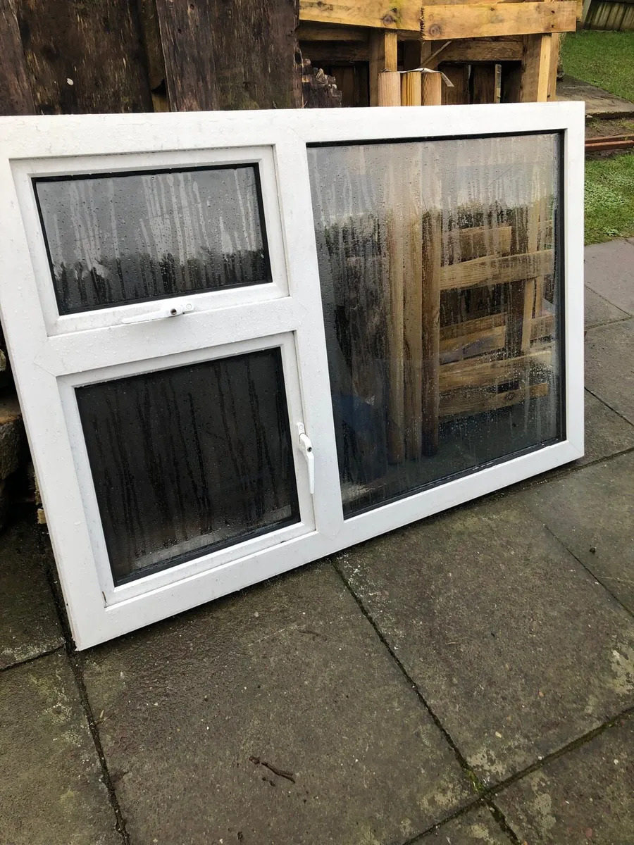 White Pvc double glazed window - Image 1