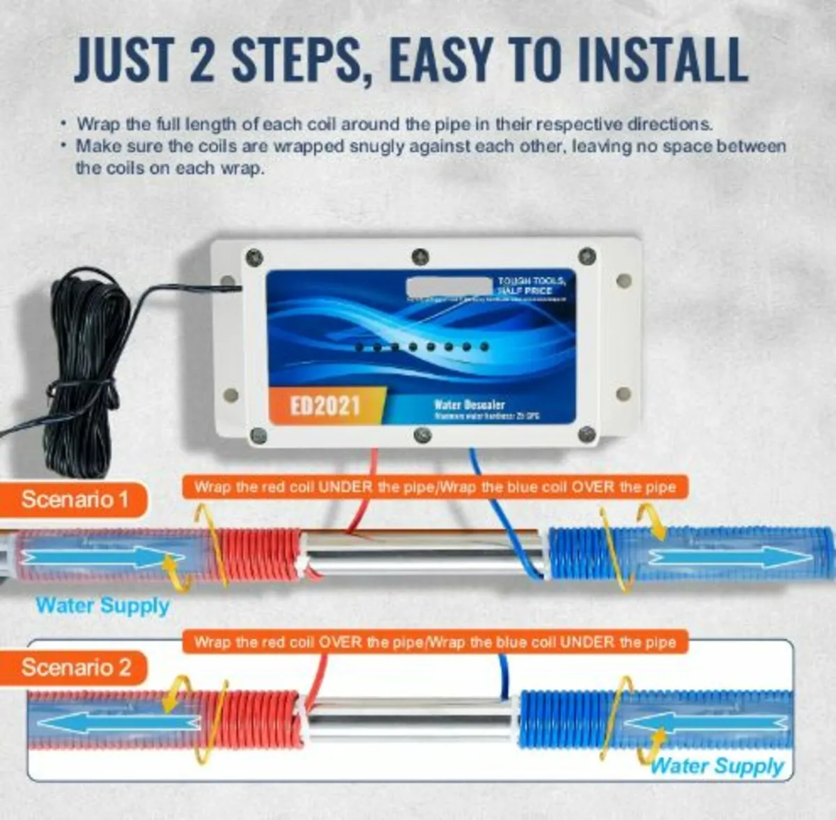 Electronic Water Descaler System, Whole House Salt - Image 2