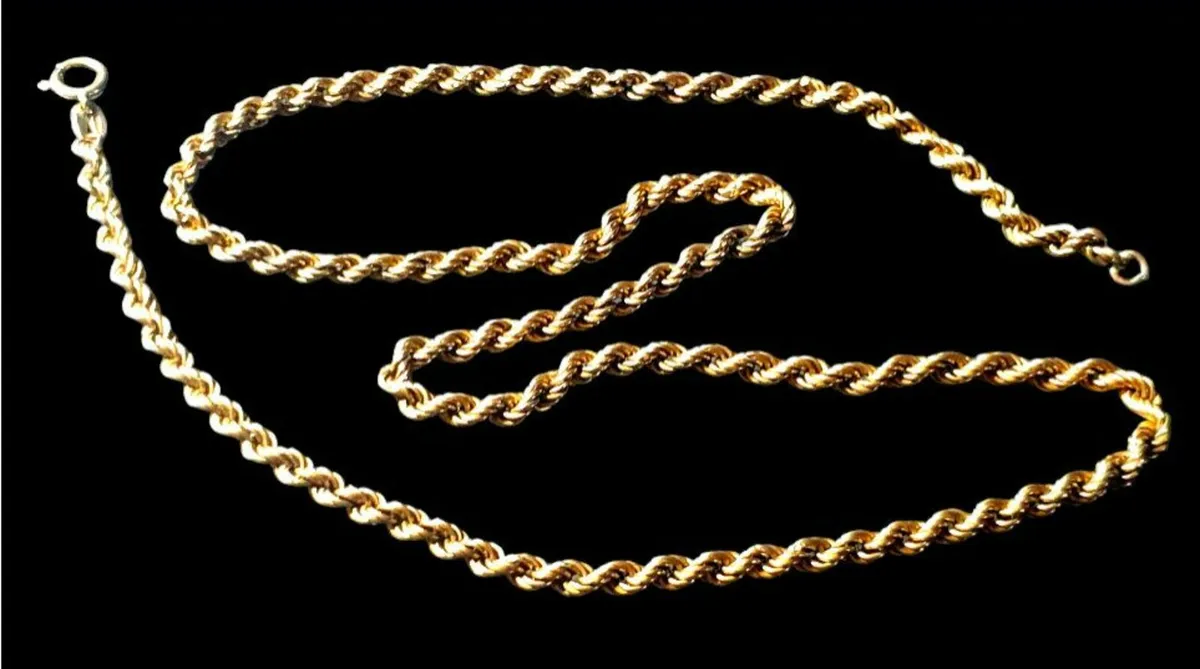 Vintage Hallmarked 9ct Gold Neckchain - Image 1