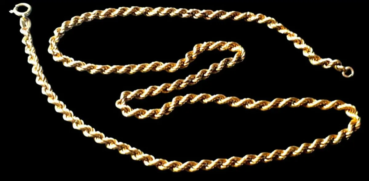 Vintage Hallmarked 9ct Gold Neckchain - Image 2