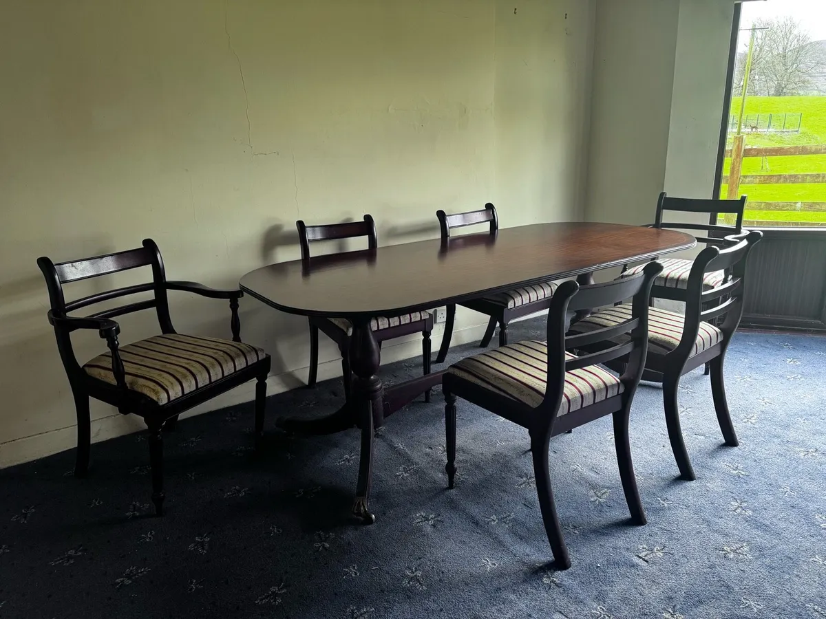 OPEN TO OFFERS - Table + 6 chairs and Dresser - Image 1