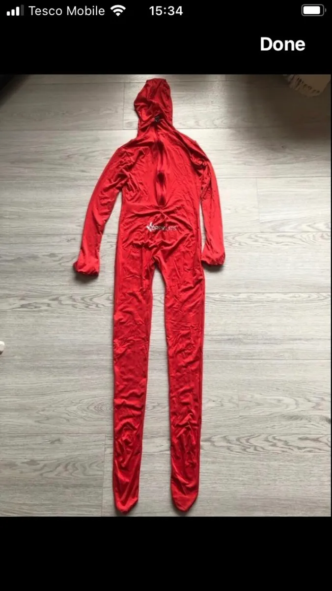 Morph Suit Kids Red - Image 2
