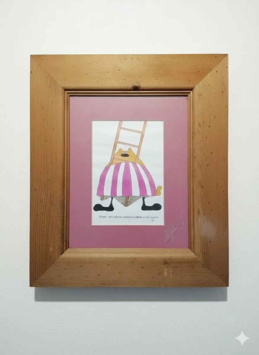 Original Signed Clive Gardner Clive's Cats  Print - Image 1