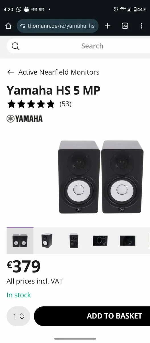 Yamaha HS5 - Monitor Home Studio - Image 4