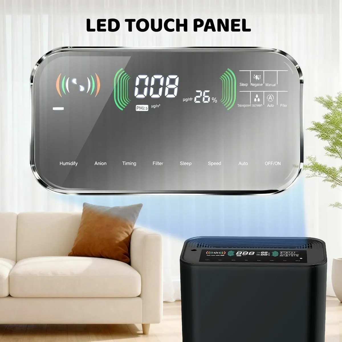 ISSELEC air purifier and humidifier with negative - Image 1