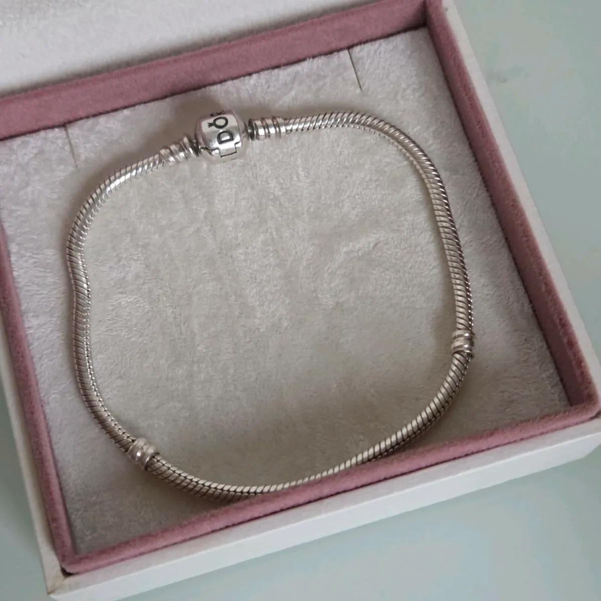 Pandora bracelet barrel clasp size 21cm - Image 4