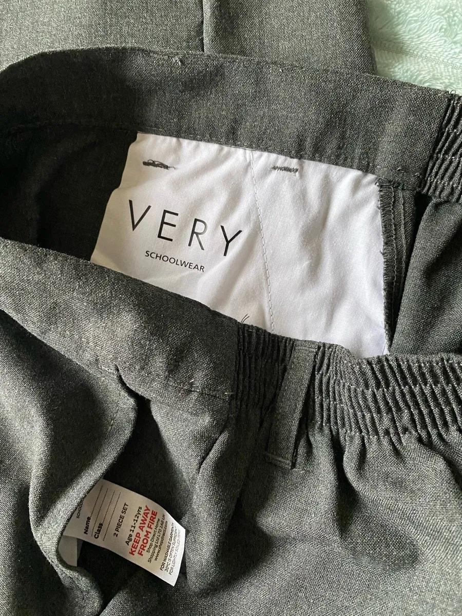 Girl’s VERY Grey Casual Formal Trousers/ School - Image 4