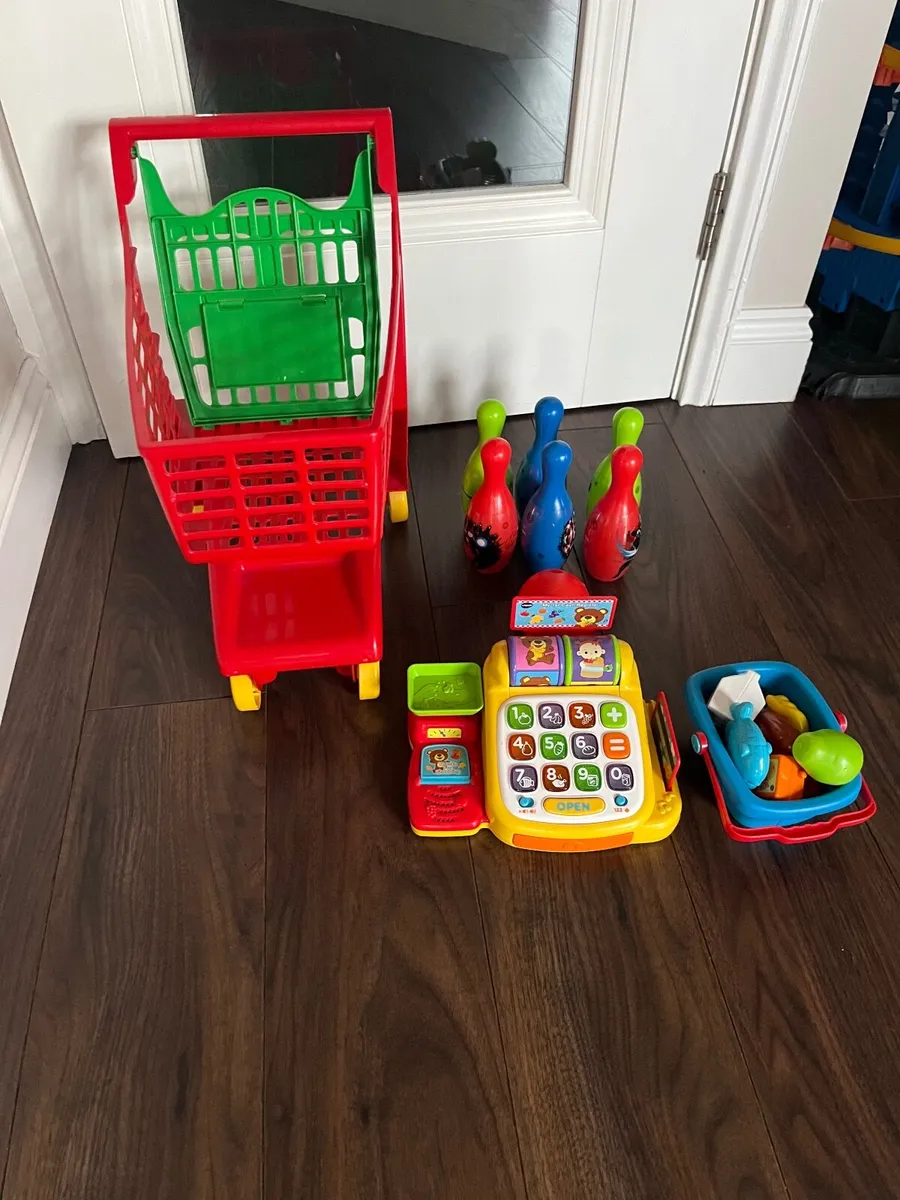 Vtech my 1st cash register & trolley