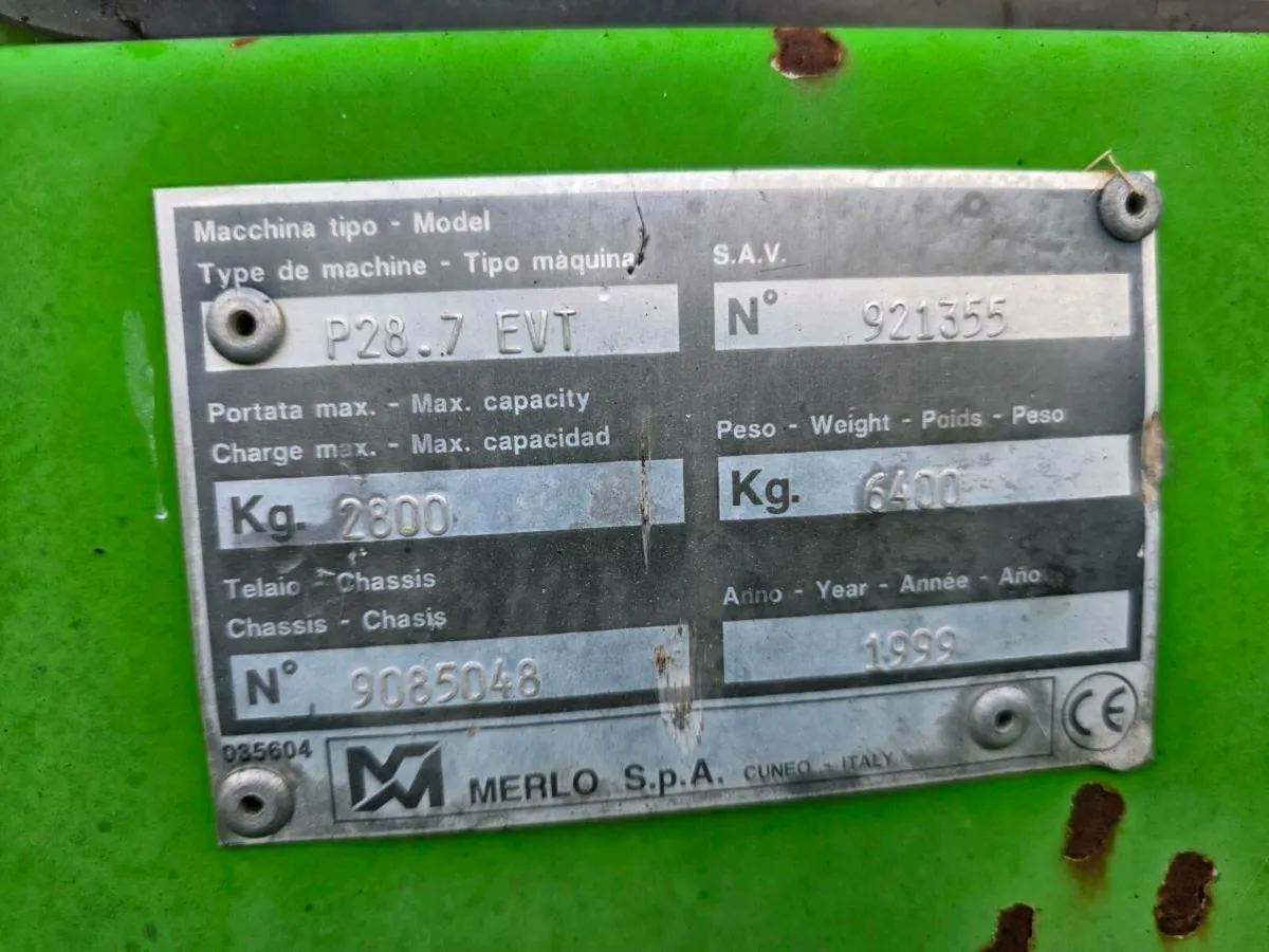 1999 Merlo P28.7 EVT TurboFarmer - Image 3