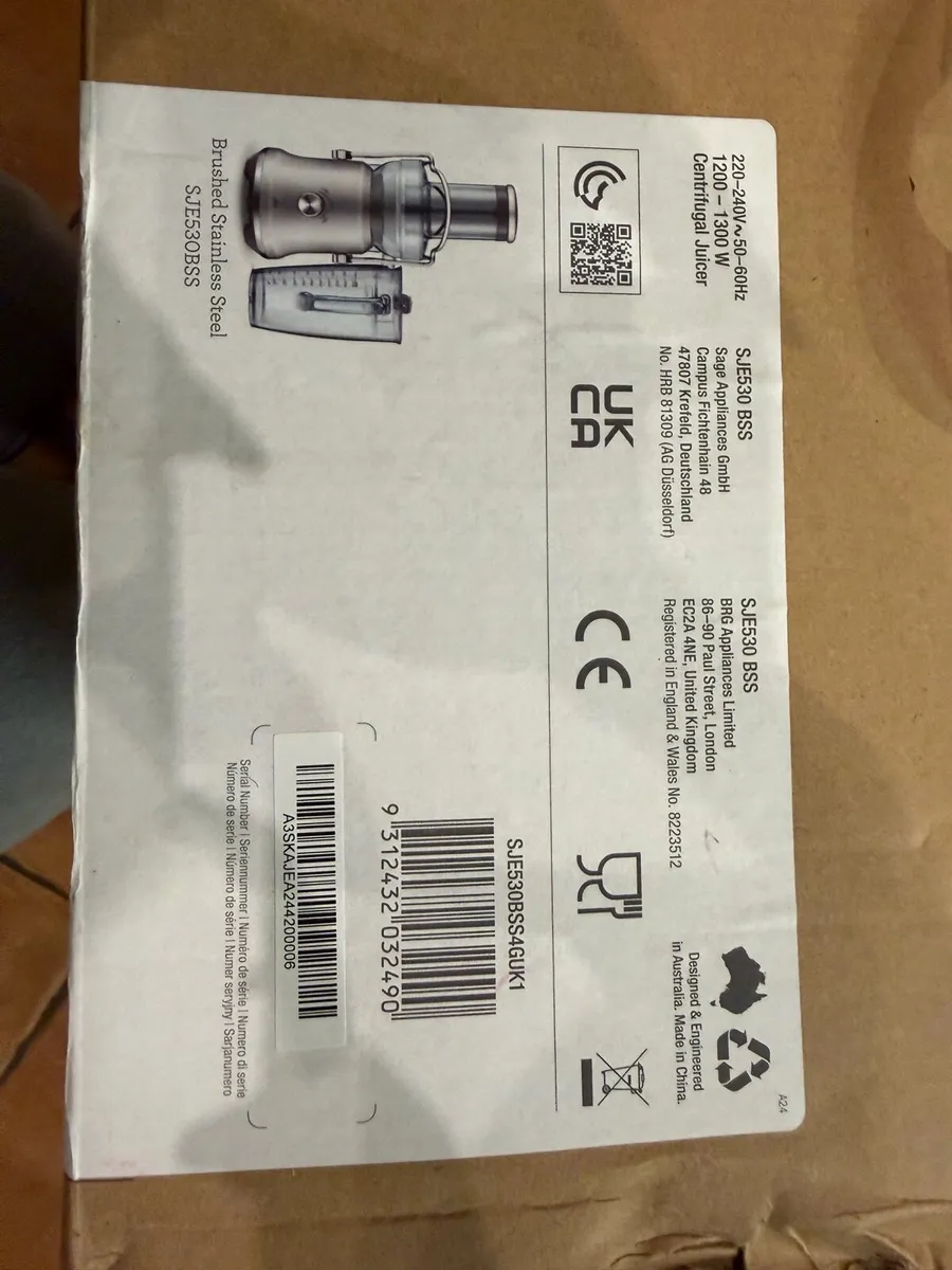 Sage Nutri plus cold juicer - Image 4