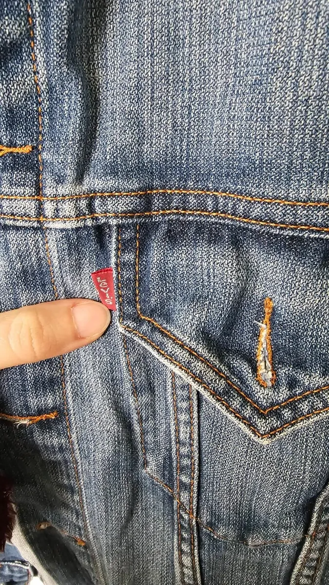 Men's Original Retro Style Levi's Jacket Large - Image 3