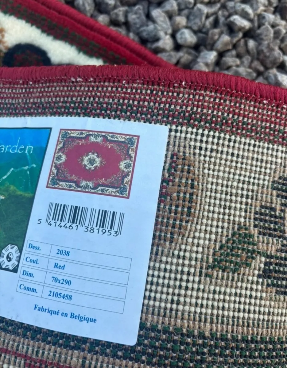 Beautiful Belgian runner rug with label - Image 4