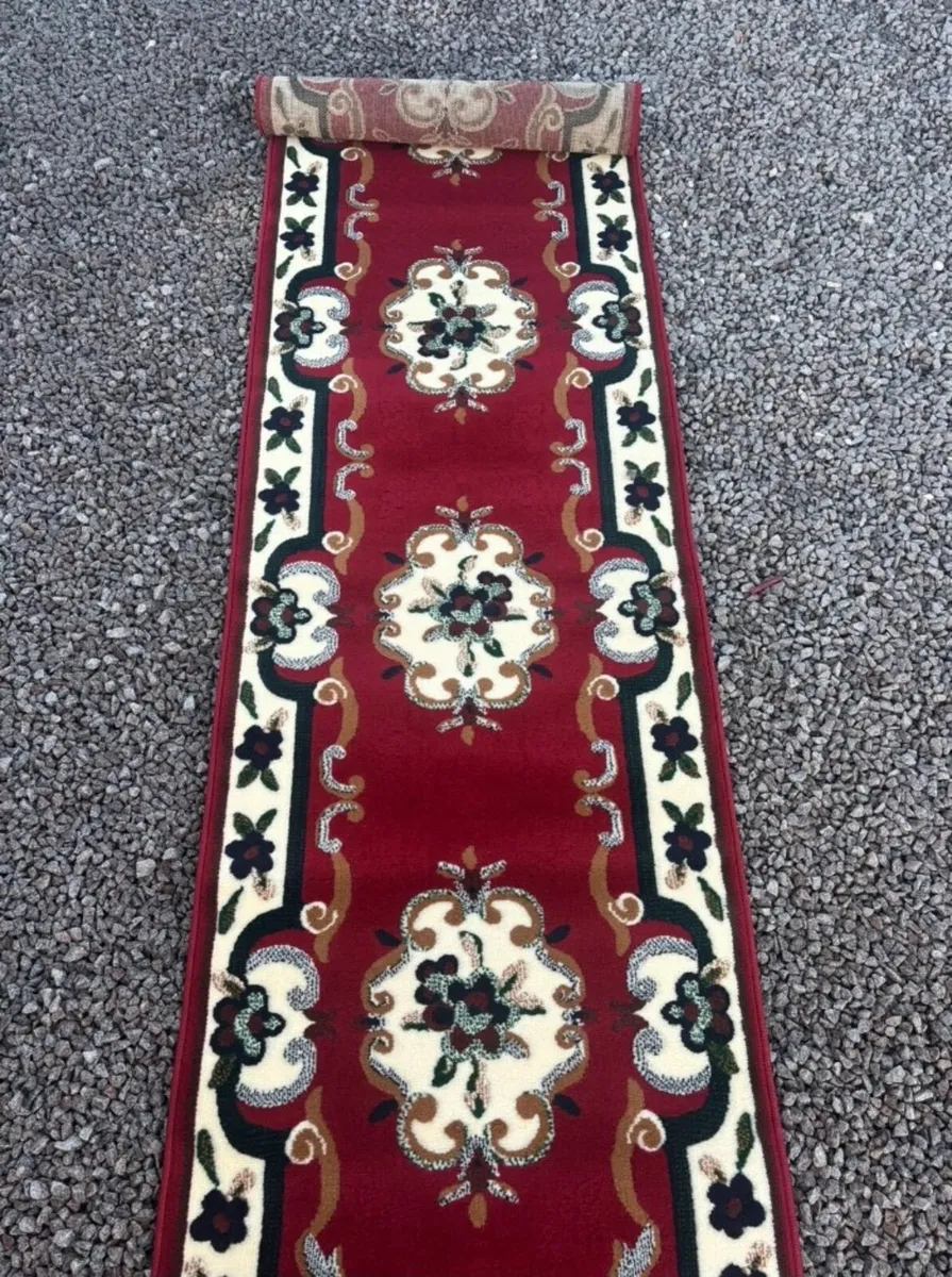Beautiful Belgian runner rug with label - Image 2