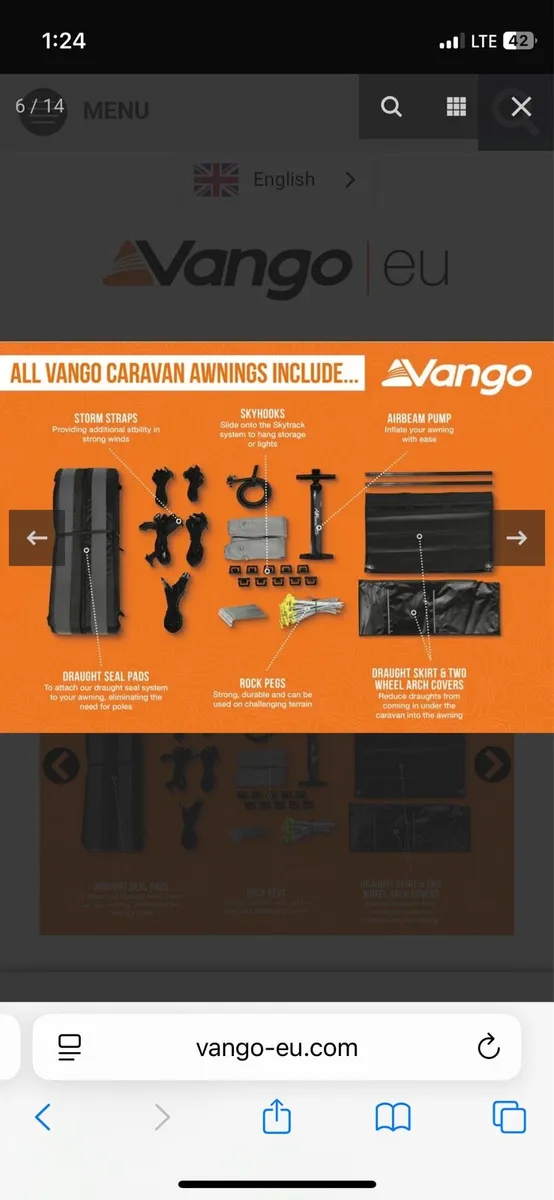 Vango Balletto 390 Pro Shield Air Awning - Image 3