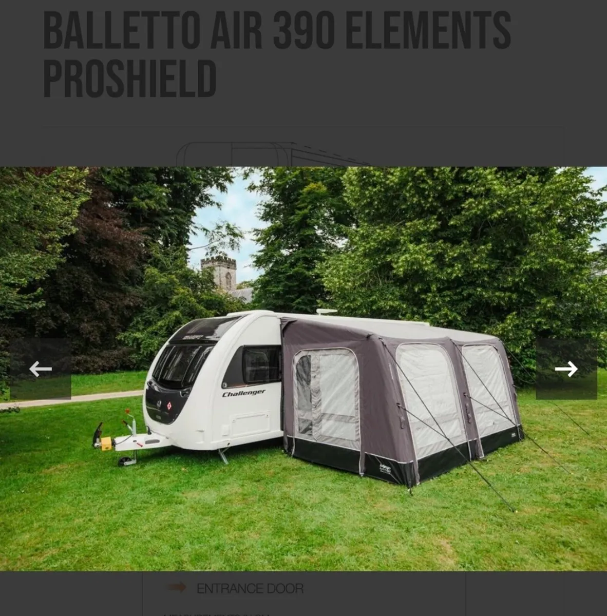 Vango Balletto 390 Pro Shield Air Awning - Image 4