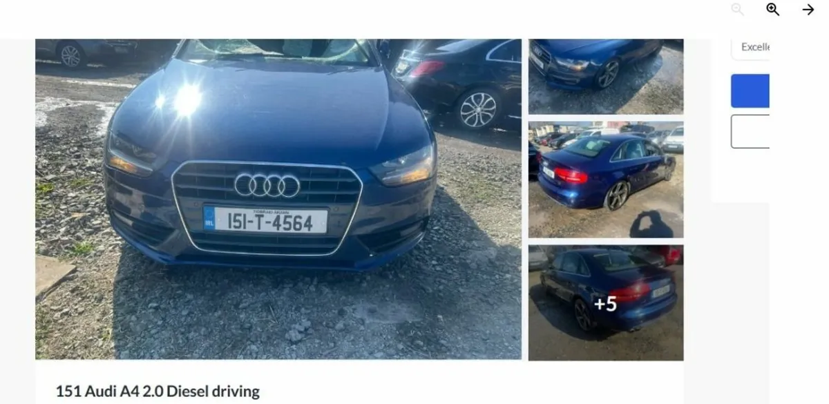 Audi A4  2015 hood, bumper, lights