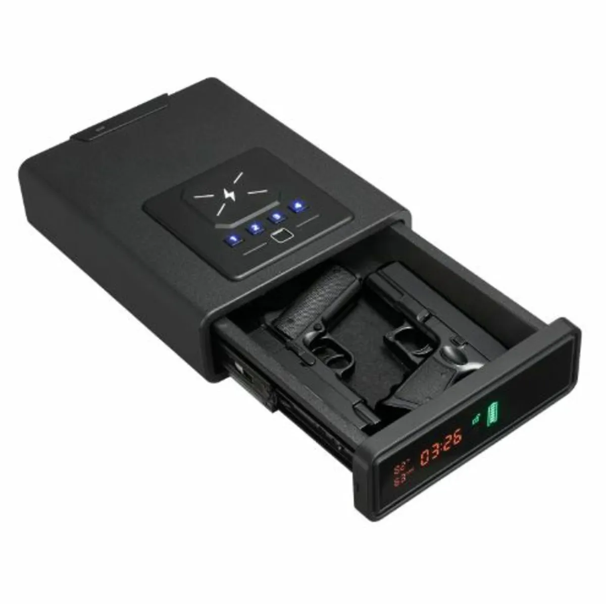 Handgun Drawer Safe with Fingerprint/Password/Key, - Image 1