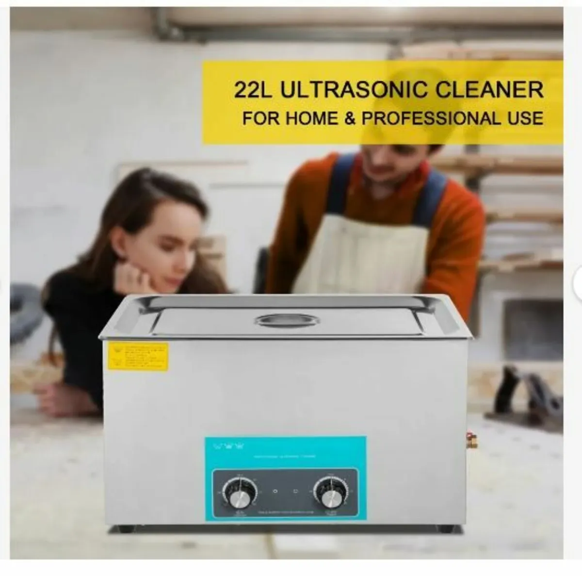 22L Ultrasonic Cleaner, 304 Stainless Steel - Image 3