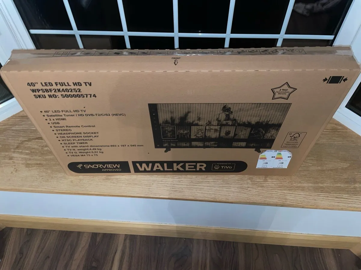 Brand New 40” Walker Full HD LED TV – Unopened - Image 2