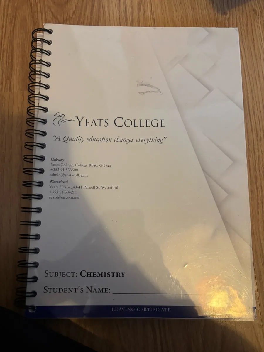 Yeats chemistry notes