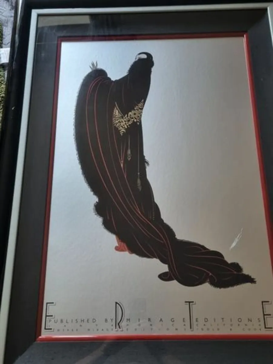 Framed Serigraph- ERTE Published In 1980 By Mirage - Image 1