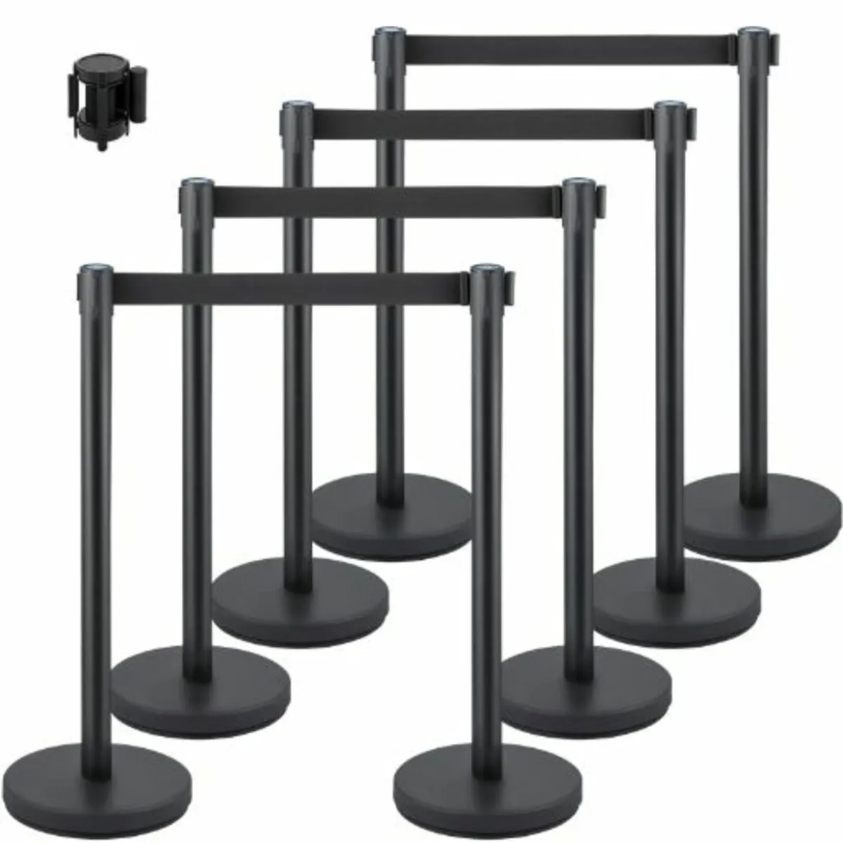 Crowd Control Stanchion, 8 Pieces Stanchion Set, - Image 1