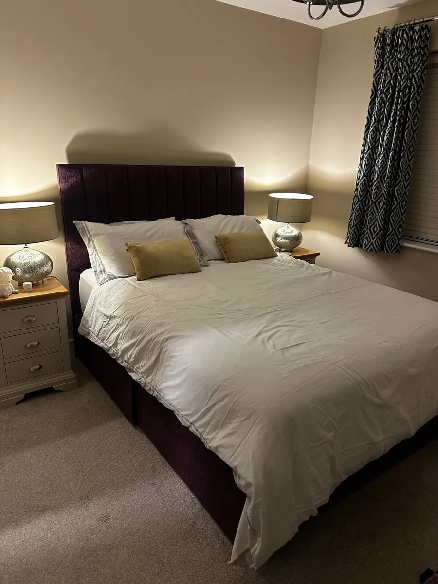 Pristine King Koil (ICA) King Size Bed & Headboard - Image 1