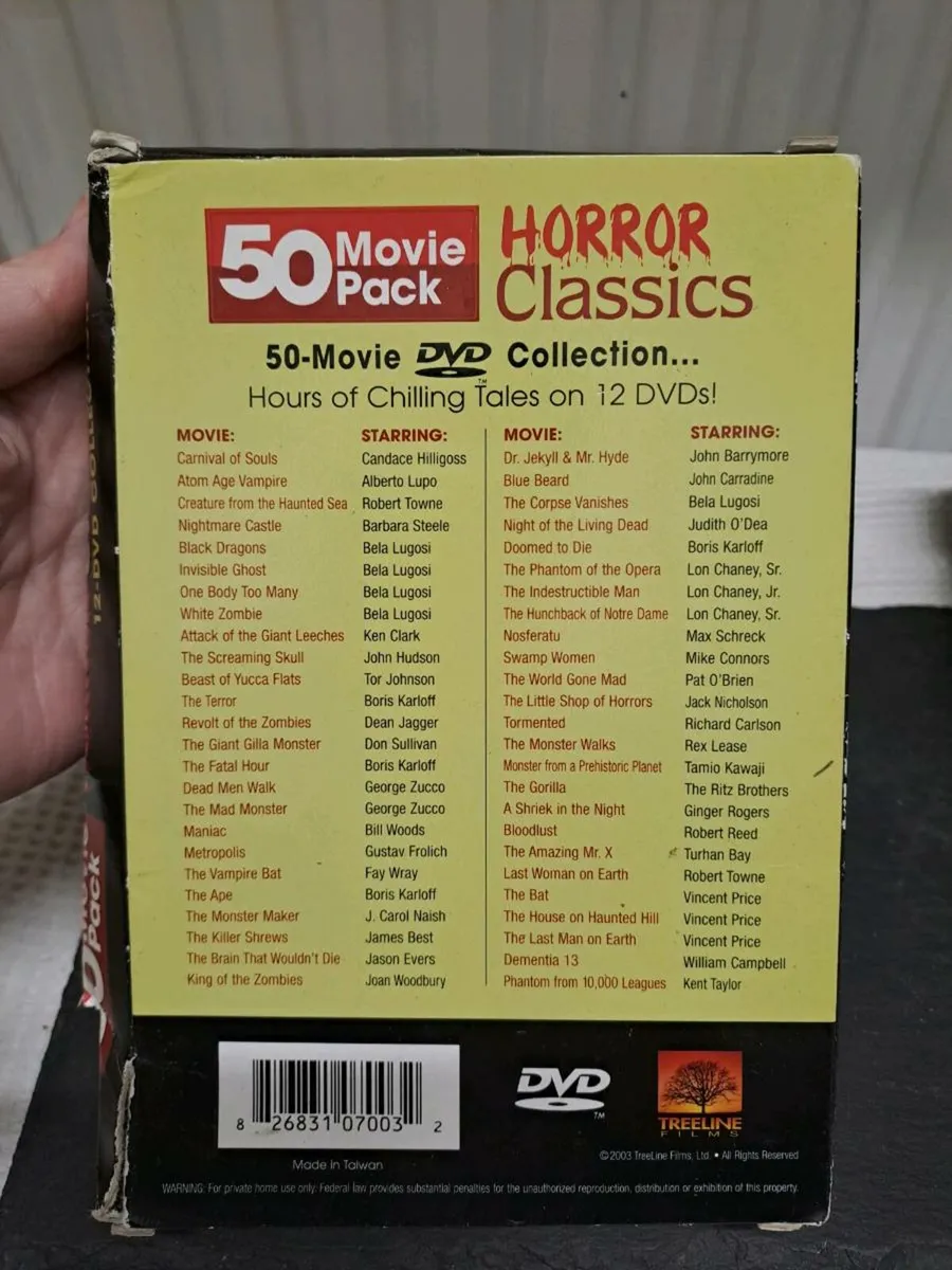 Horror Classics 50 Movie Pack - Image 3