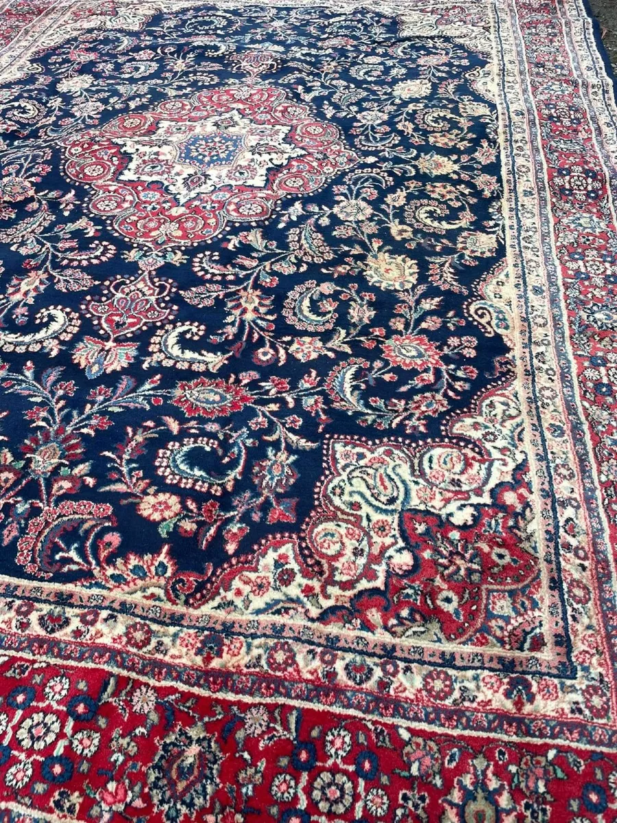 Vintage Hand Knotted Rug - Image 2