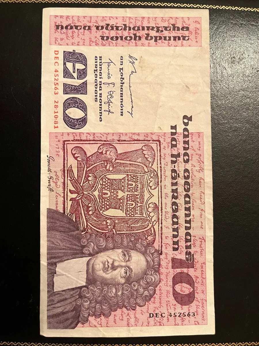 Irish banknotes £1, 5 & 10. - Image 2