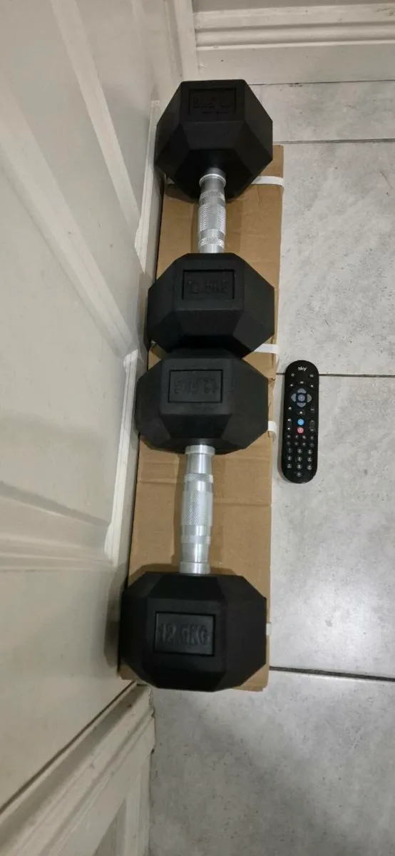 Brand new 2x12.5 kilo hex dumbbells - Image 3