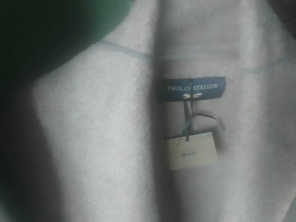 Paul Costelloe beige wool  blanket coat 14-16 new - Image 4