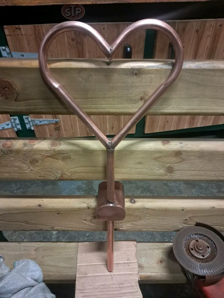 Handmade copper hearts - Image 2