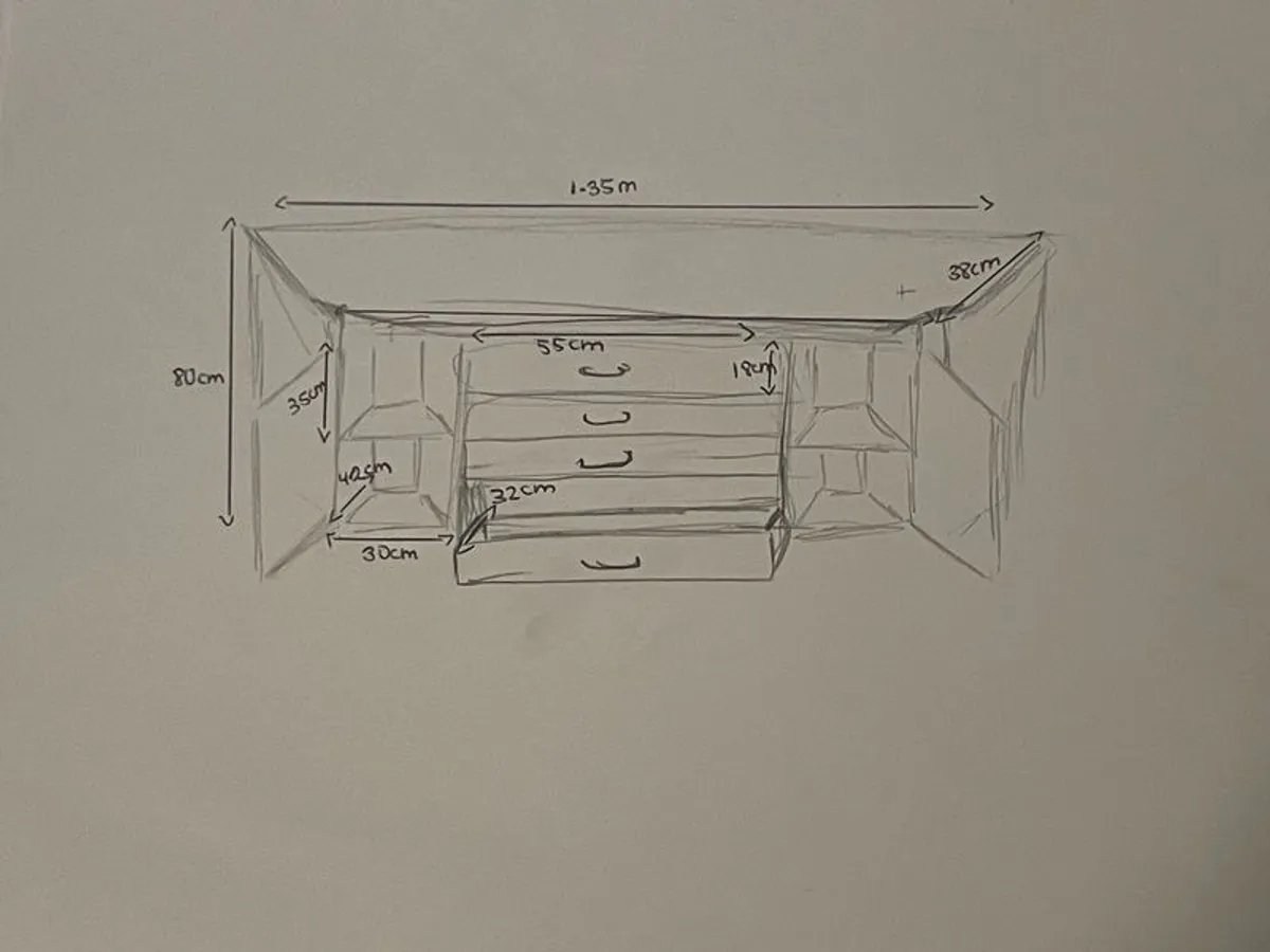 Vintage Chesnut Dresser - Image 4