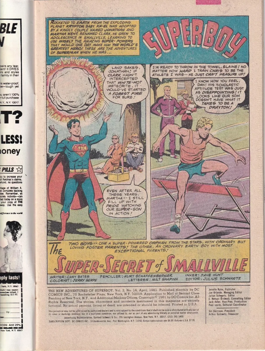 NEW ADVENTURES OF SUPERBOY #16 The Super Secret - Image 2