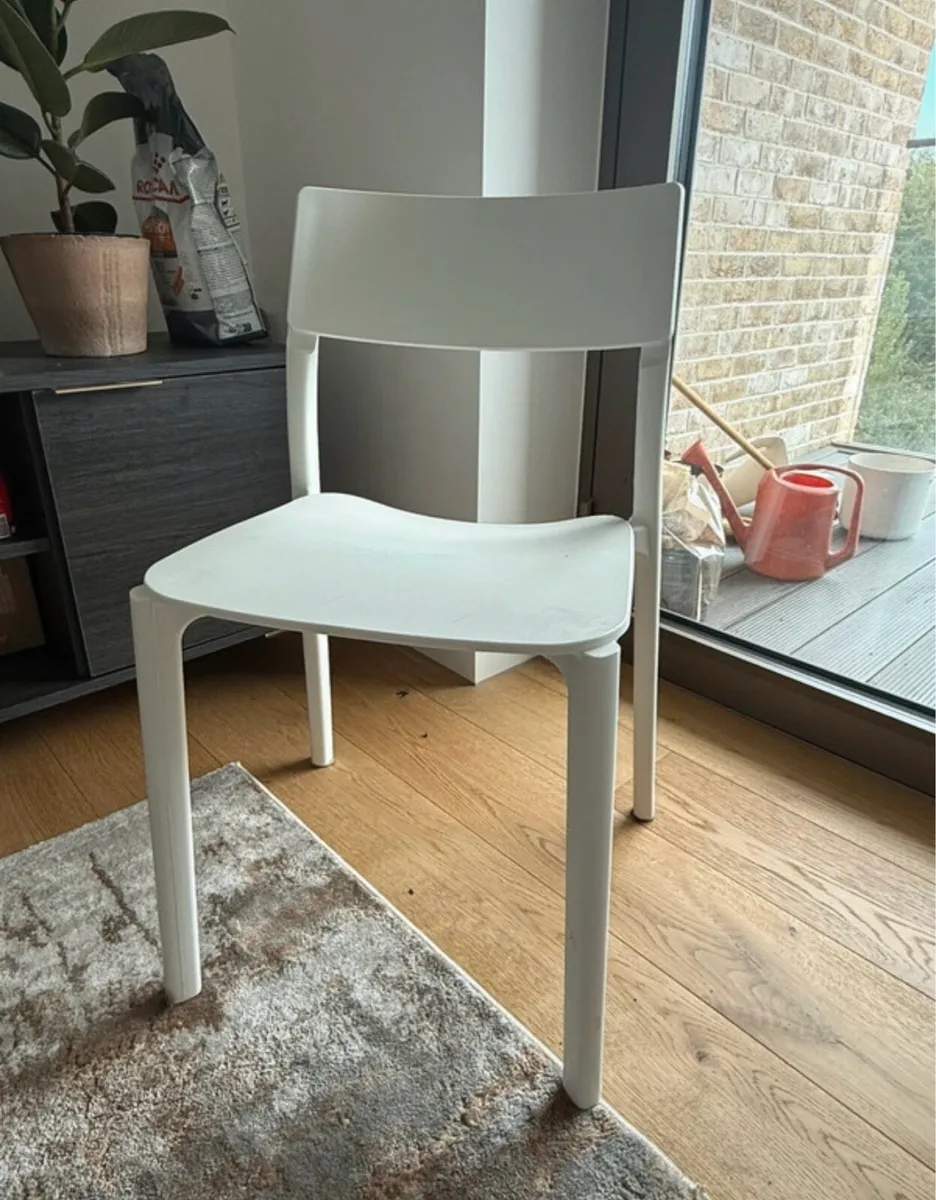 Janinge White Ikea Chair - Image 1