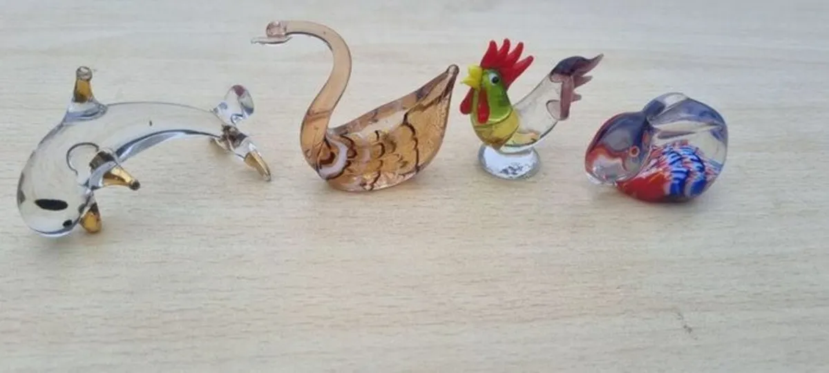 Murano glass small figurines - Image 1