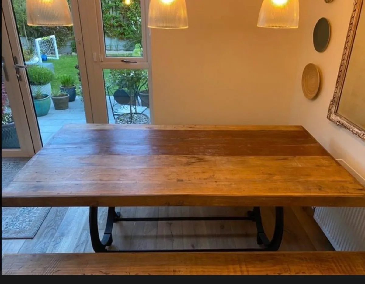 Hyatt Baker Dining Table & Benches - Image 2