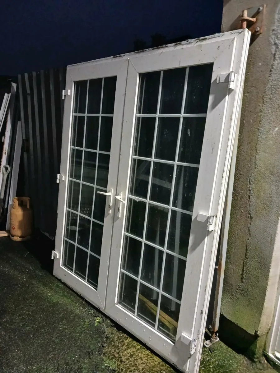 2X HIGH QUALITY UPVC FRENCH DOUBLE DOORS FOR SALE - Image 1