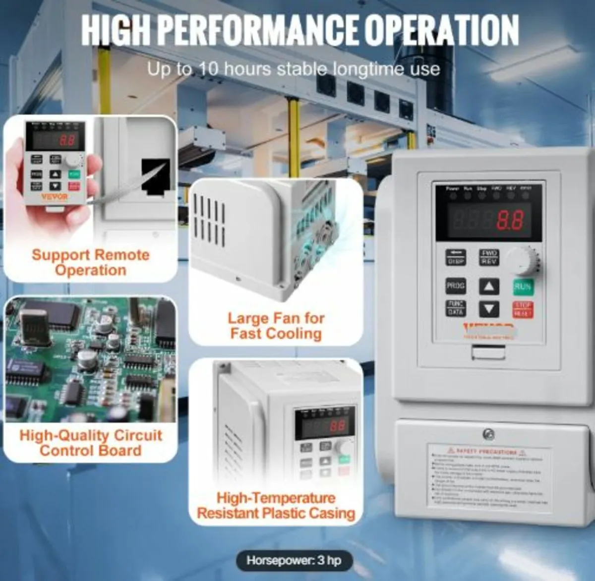 VFD 2.2KW 10A 3HP Variable Frequency Drive for 3 - Image 3
