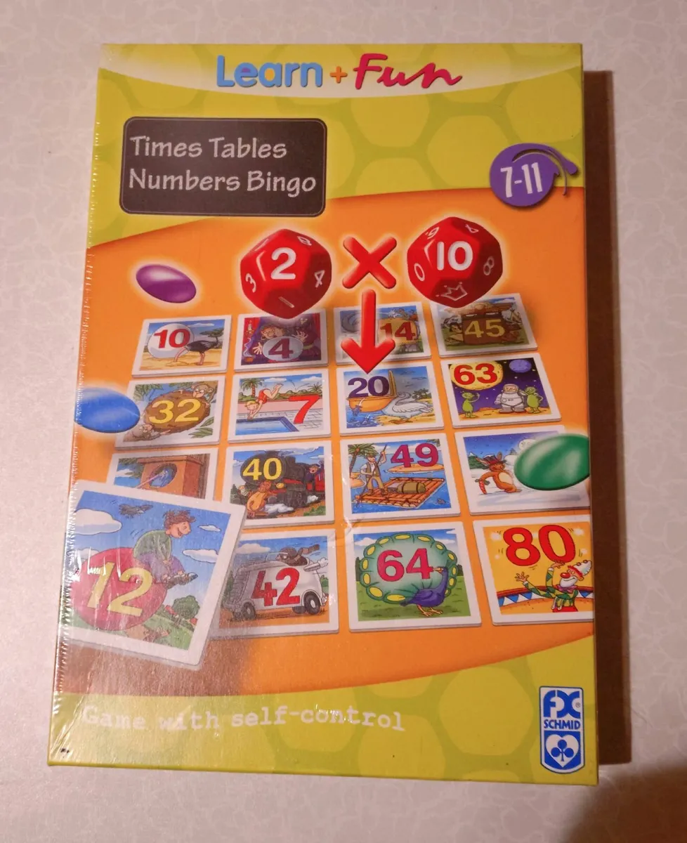 LEARN & FUN (WITH TIMES TABLES & NO'S BINGO) NEW. - Image 1