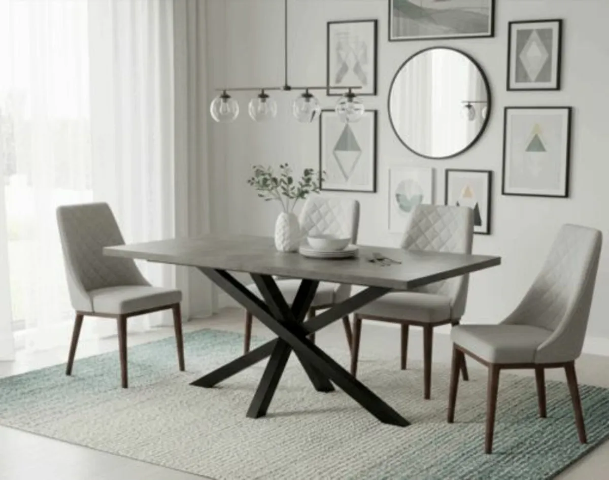 Urban Loft Extendable Dining Table – Laminated Top - Image 3
