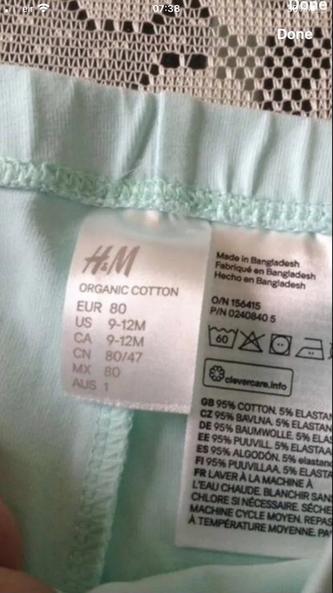 Girls never worn legging 9/12 mths €2 - Image 3