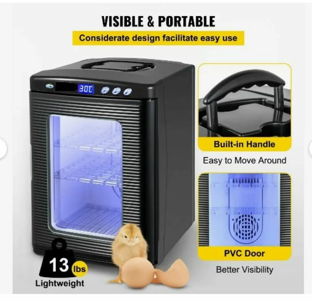 Black Reptile Incubator 25L - Image 2