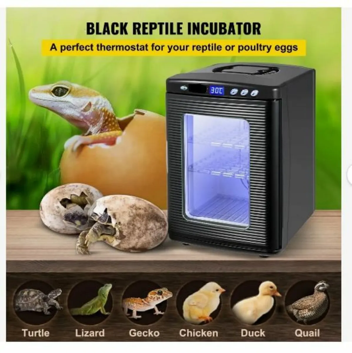 Black Reptile Incubator 25L - Image 3