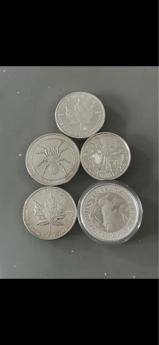 Silver 1oz coins - Image 1
