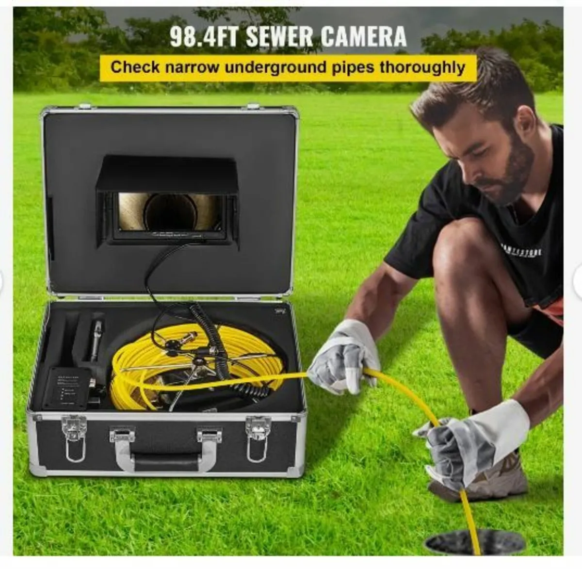 Sewer Camera, Pipe Inspection Camera 30M - Image 2